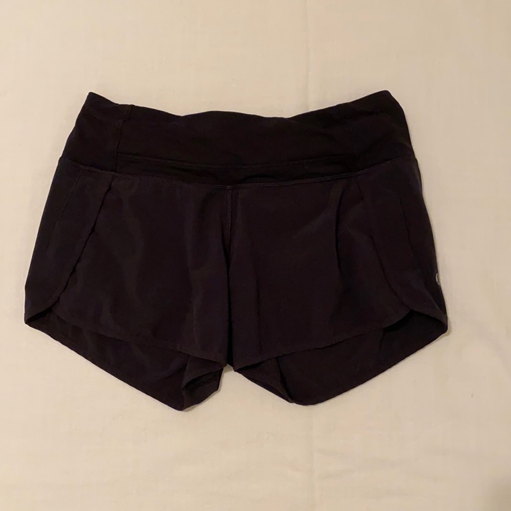 Black Lululemon Speed Up Short